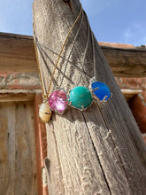 Load image into Gallery viewer, Collana Desiderando Agata Celeste / Pace e Chiarezza - Sara Lubrano