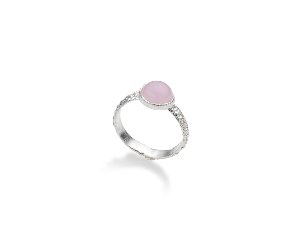 Anello Arcobaleno Pink Silver